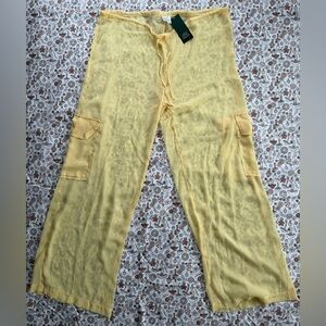 Wild Fable Light Yellow Sheer Pants
